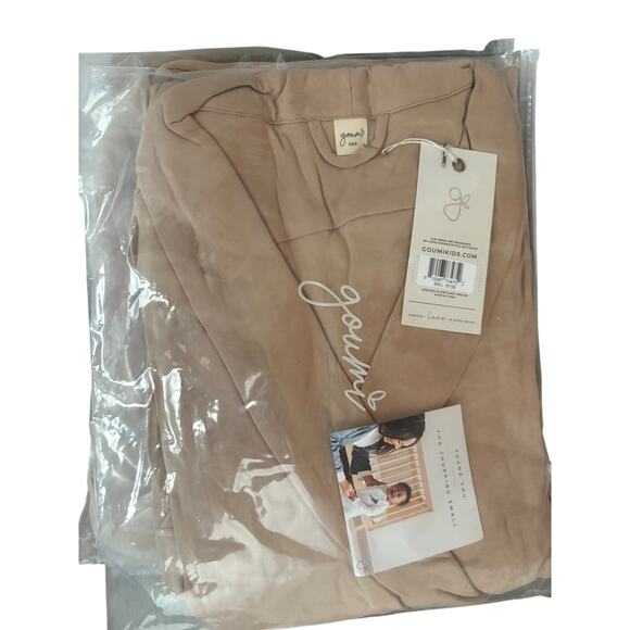 goumi Bamboo Organic Cotton Womens Robe Sandstone NWT XS-S - Picture 2 of 2